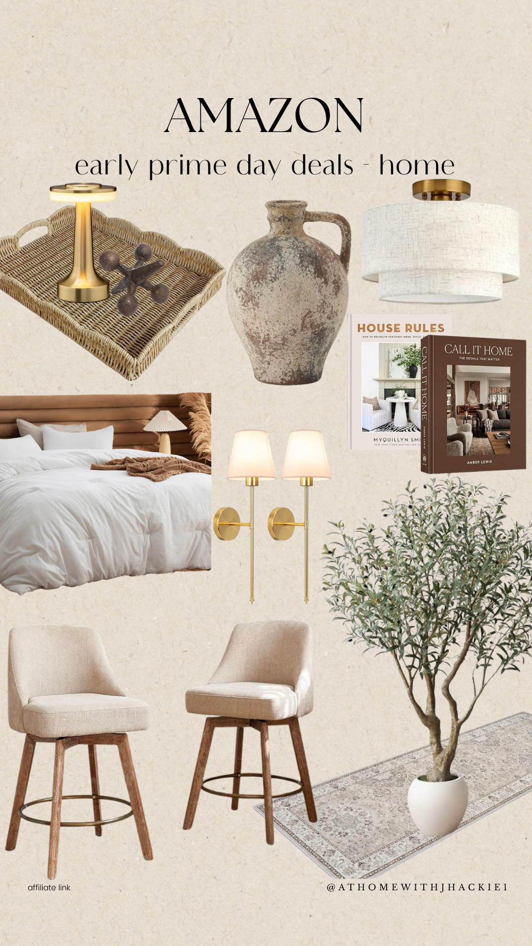 Amazon Early Prime Day Deals – Home, amazon home finds, prime day home deals, decorative tray, cordless table lamp, olive tree decor, faux olive tree, flush mount light fixture, wall sconces, counter stools, upholstered bar stools, vintage vase, home decor books, neutral bedroom decor, area rug runner, cozy bedding, living room decor, kitchen decor, designer inspired home finds, amazon decor favorites, affordable home styling

#LTKHome #LTKSaleAlert