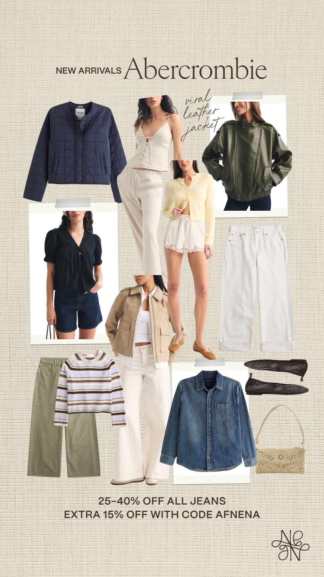  Use code AFNENA to save an additional 15% OFF Abercrombie! All jeans are 25-40% off + almost everything else is 20% off!! @abercrombie #abercrombiepartner 

Winter fashion
Winter outfit 
Winter style 
Abercrombie new arrivals 
Abercrombie finds 

#LTKSaleAlert #LTKSeasonal