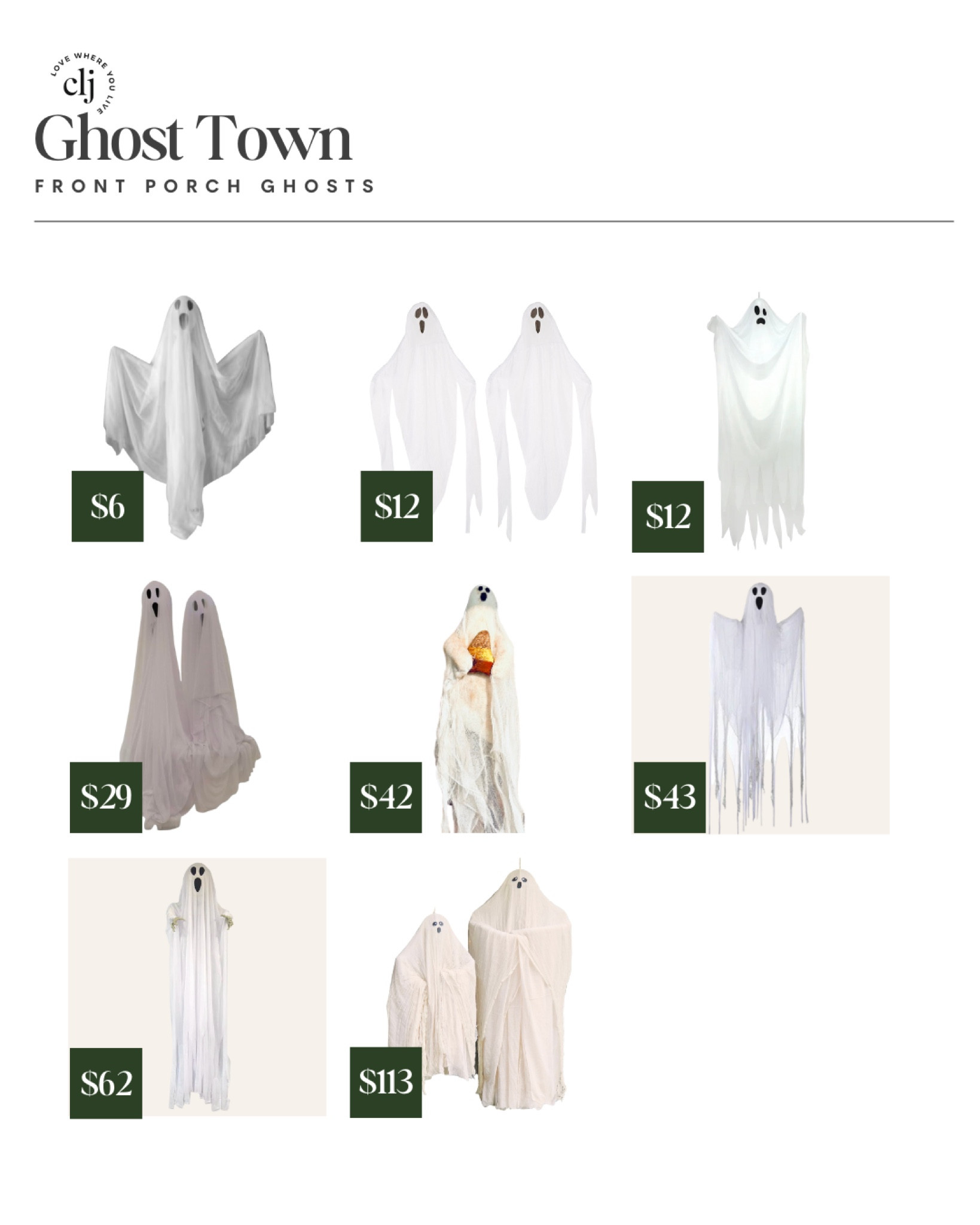 Ghosts for every budget! 

#LTKSeasonal #LTKHalloween #LTKhome