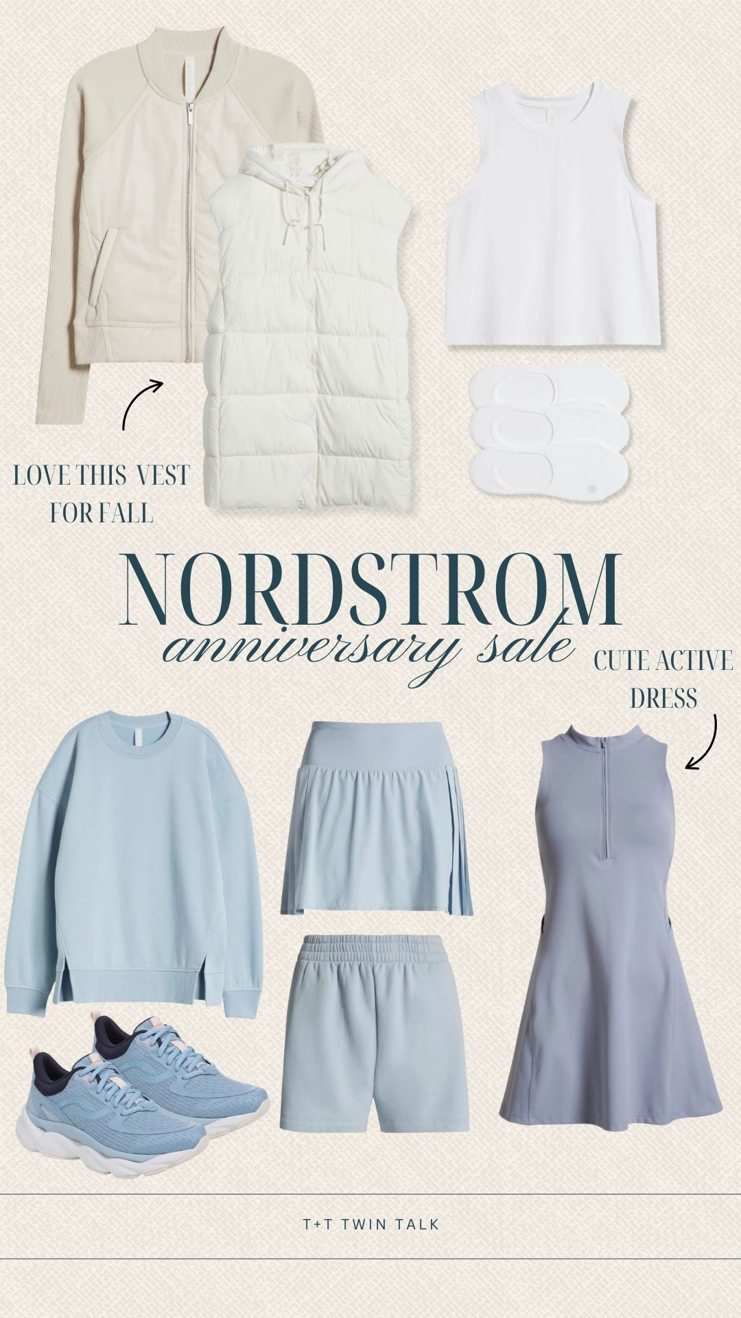 Still in stock and perfect for fall: these Nordstrom Anniversary Sale athleisure finds are great for travel, errands, or casual weekends. The active dress, cozy sweatshirt, and vest are top-rated picks. Don’t miss the matching shorts, skirt, and sneakers while they’re marked down.

#LTKStyleTip #LTKSaleAlert #LTKActive