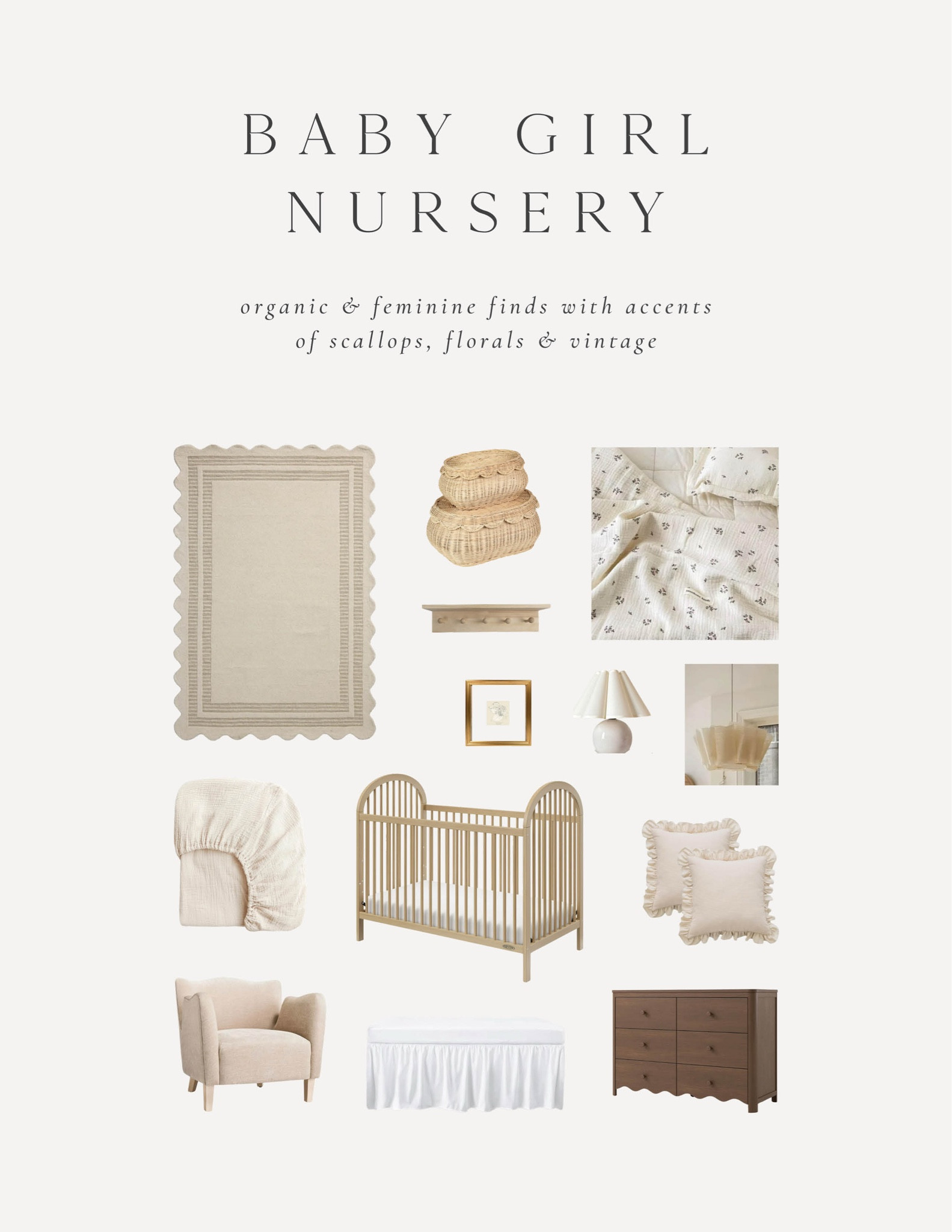 I added my favorite calendar that I like to cut out and use the artwork after in frames! 

I also added a few nursery chair picks :) 