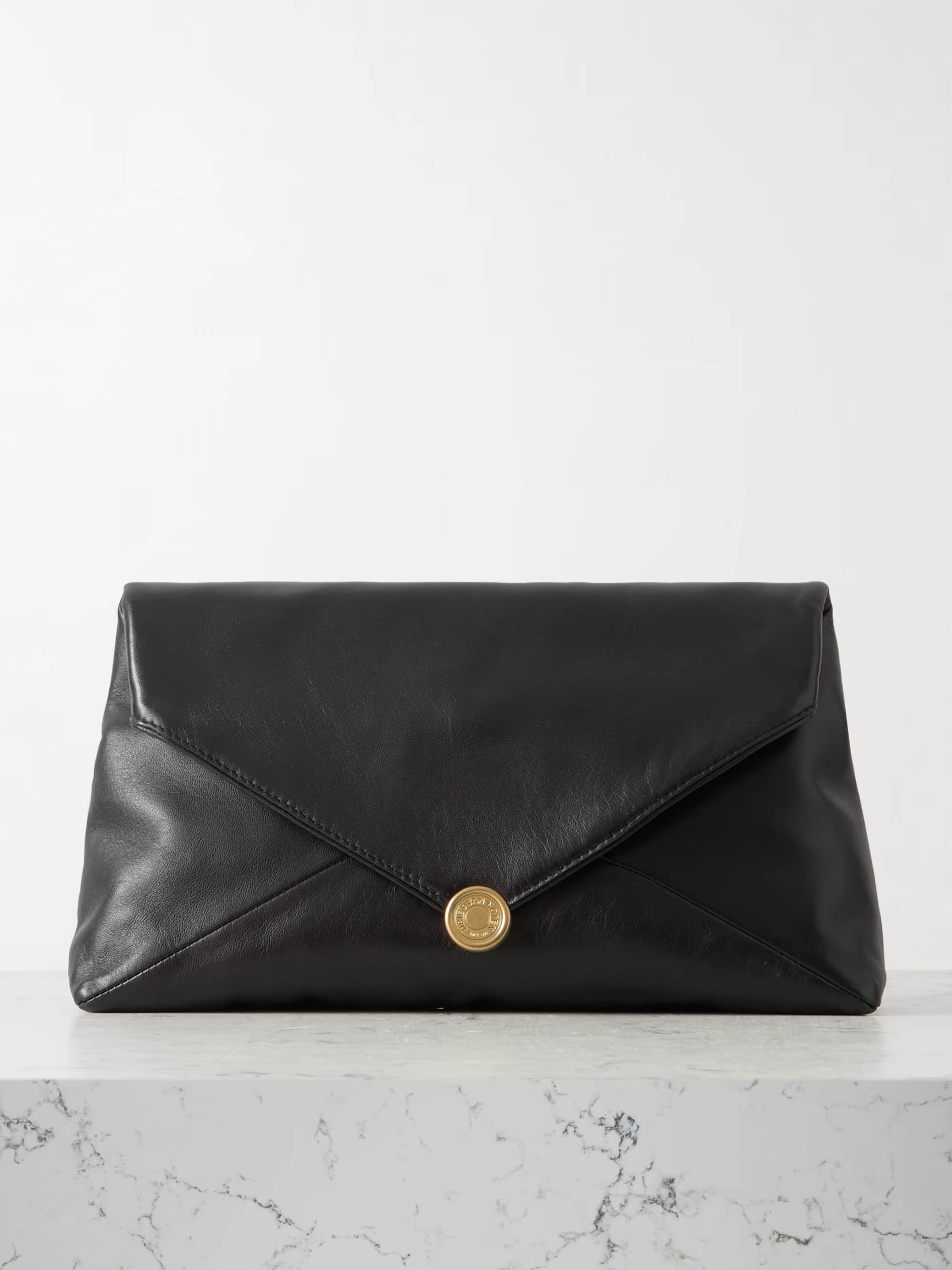 Textured-leather clutch | NET-A-PORTER (US)