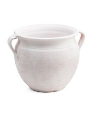 12.5in Ceramic Planter With Handles | Marshalls