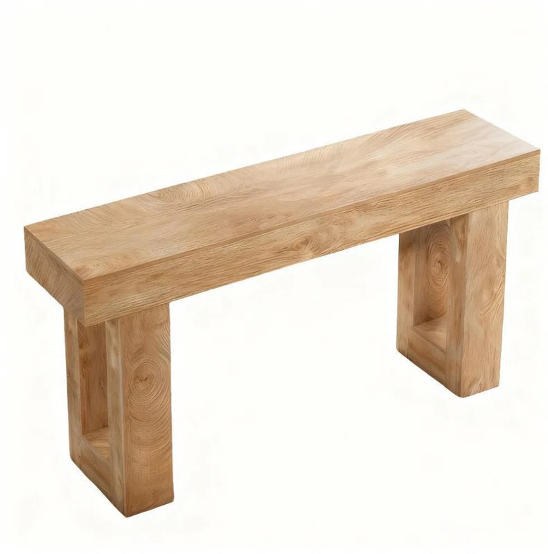 63" Farmhouse Console Table, Natural Wooden Sofa Table Rectangular Accent Console For Entryway, H... | Wayfair North America