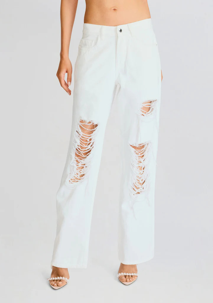 Madison Pearl Embellished Jean | Retrofete