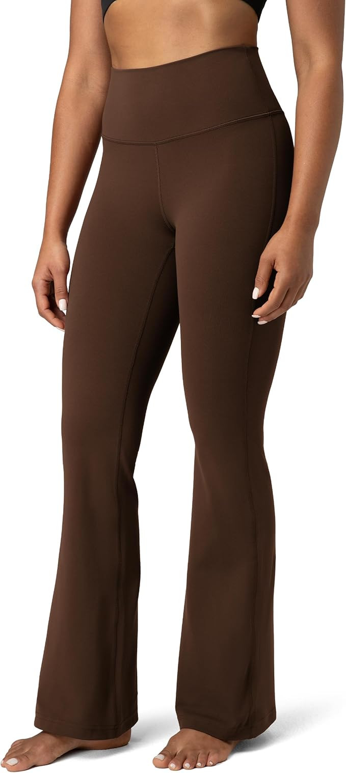 Colorfulkoala Women's Dreamlux Workout Flare Leggings High Waisted Wide Leg Bootcut Yoga Pants 29... | Amazon (US)
