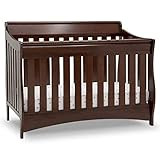 Delta Children Bentley S Series Deluxe 6-in-1 Convertible Crib, Black Cherry Espresso | Amazon (US)