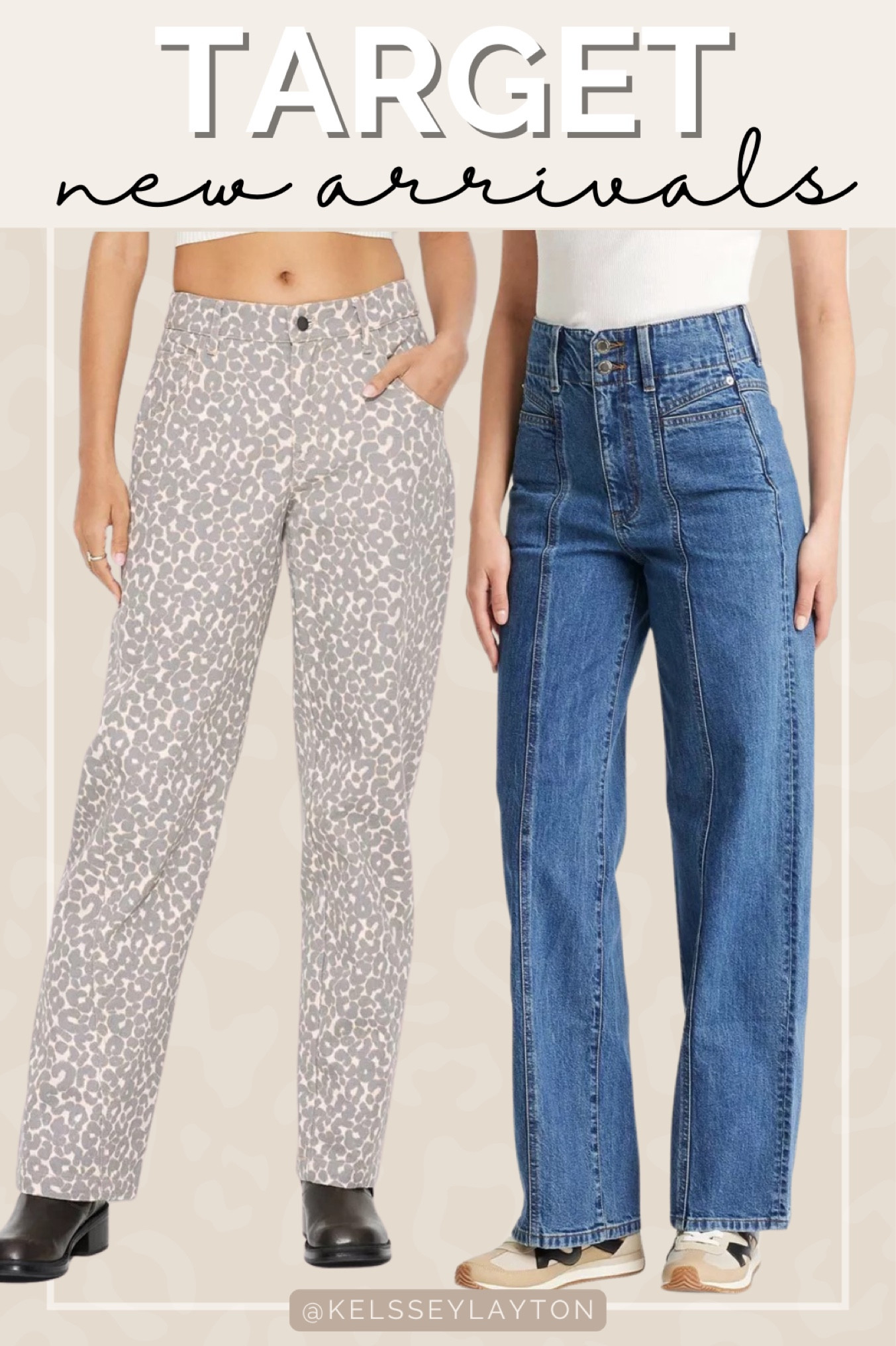 Target new arrival, leopard jeans 

#LTKFindsUnder50 #LTKSeasonal #LTKStyleTip