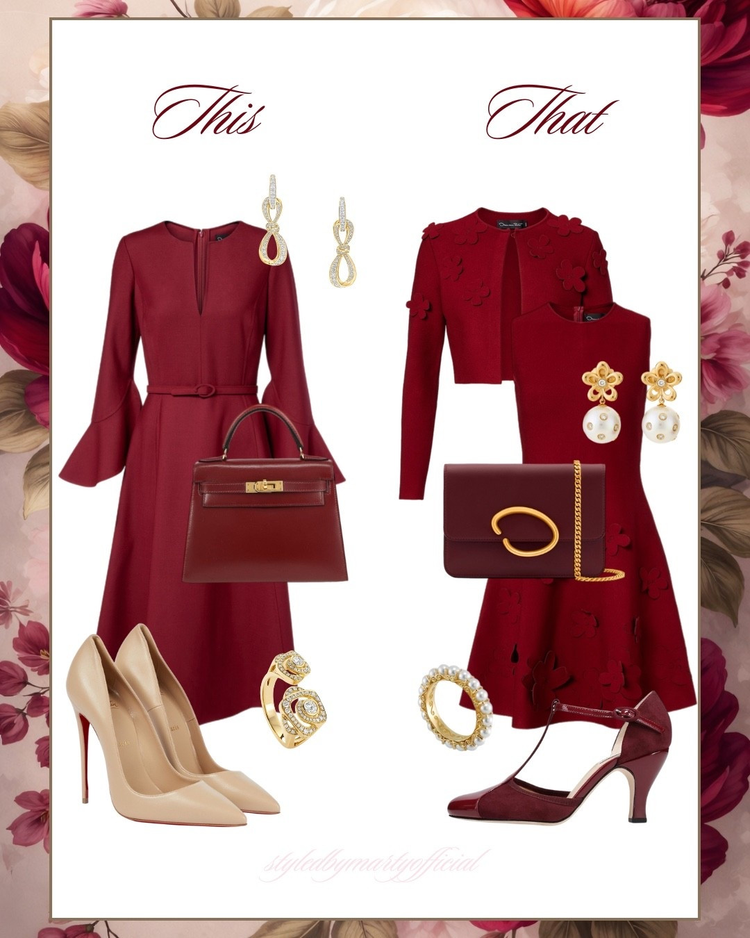 This Or That?♥️

Winter outfit, winter style, winter dress, classy style, classy outfit, elegant outfit, feminine fashion, feminine style, long sleeve dress, midi dress, mini dress, bordeaux dress, elegant dress, Occasionwear, Bordeaux style, Oscar de la Renta, luxury fashion 

#LTKSeasonal #LTKMidsize #LTKOver40