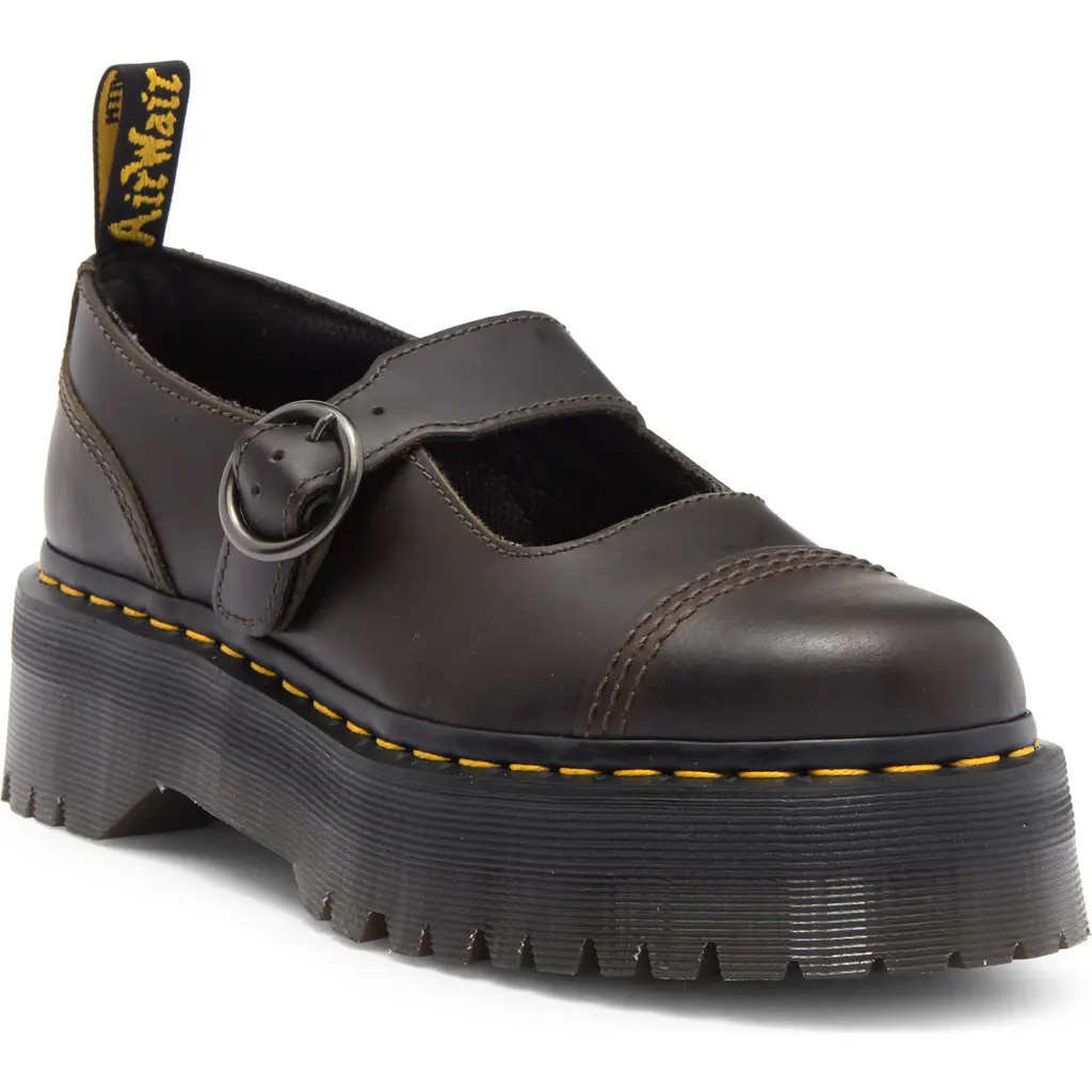 Dr. Martens Addina Platform Mary Jane in Dark Taupe at Nordstrom Rack, Size 6Us/ 4Uk | Nordstrom Rack