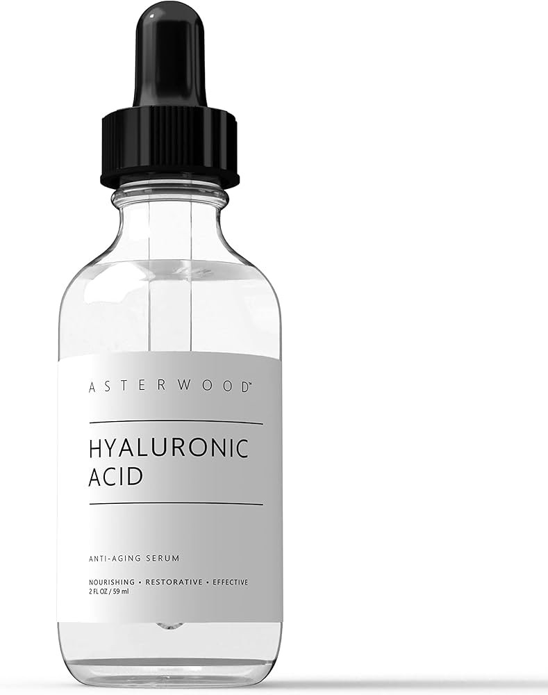 ASTERWOOD NATURALS Pure Hyaluronic Acid Serum for Face; Plumping Anti-Aging Face Serum, Hydrating... | Amazon (US)