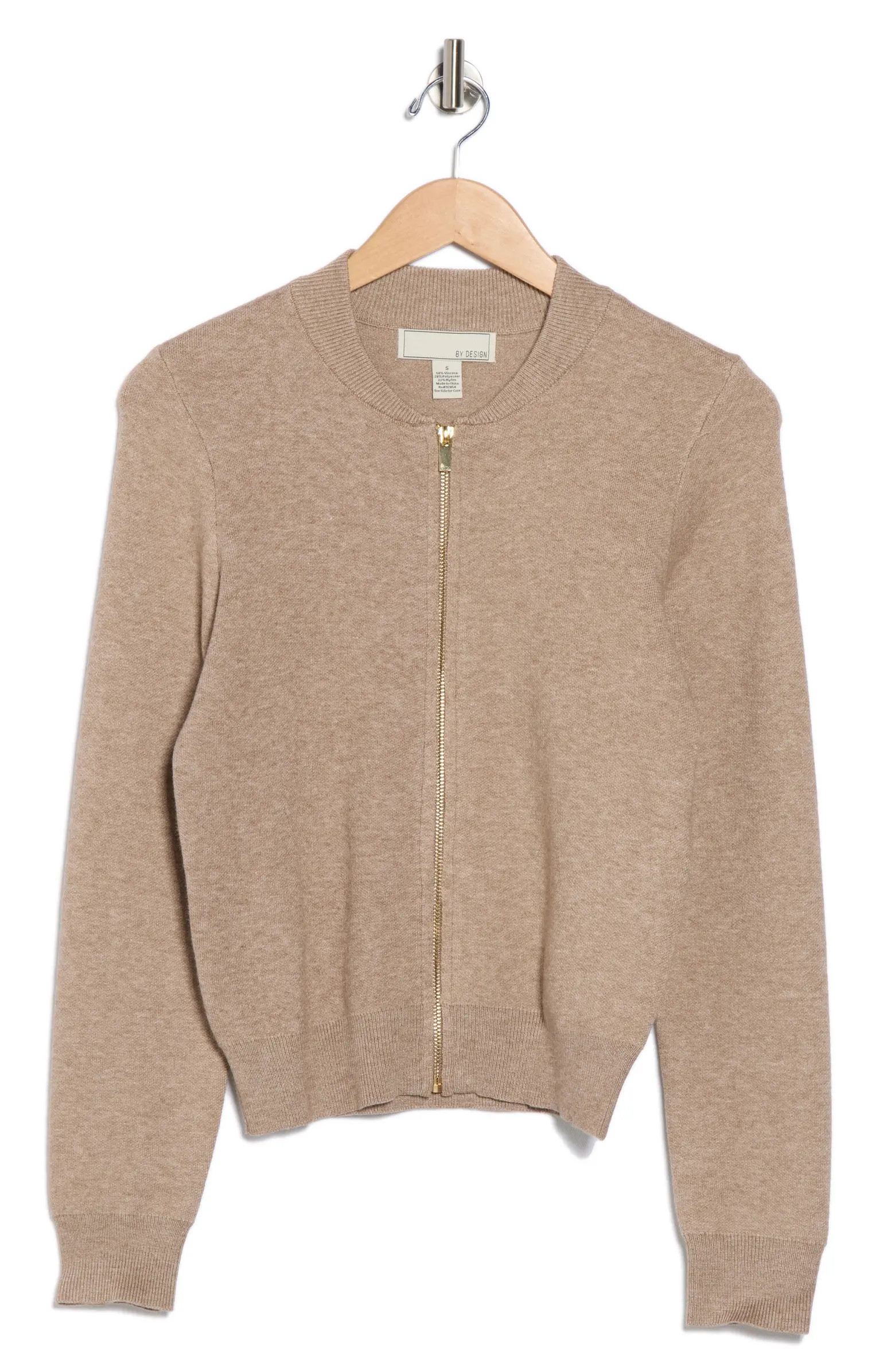 BY DESIGN Jenny Double Knit Bomber Jacket | Nordstromrack | Nordstrom Rack