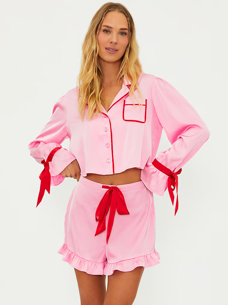 Buy Aurora & Luna PJ Set, Prism Pink/True Red - Order Bottoms online - PINK US | Victoria's Secret (US / CA )