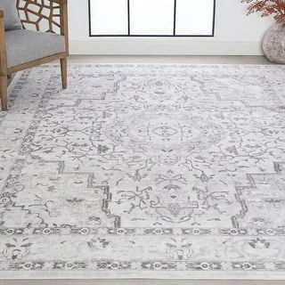 Alise Rugs Linx Traditional Oriental Area Rug (Gray - 8'9'' x 12'2'') | Bed Bath & Beyond