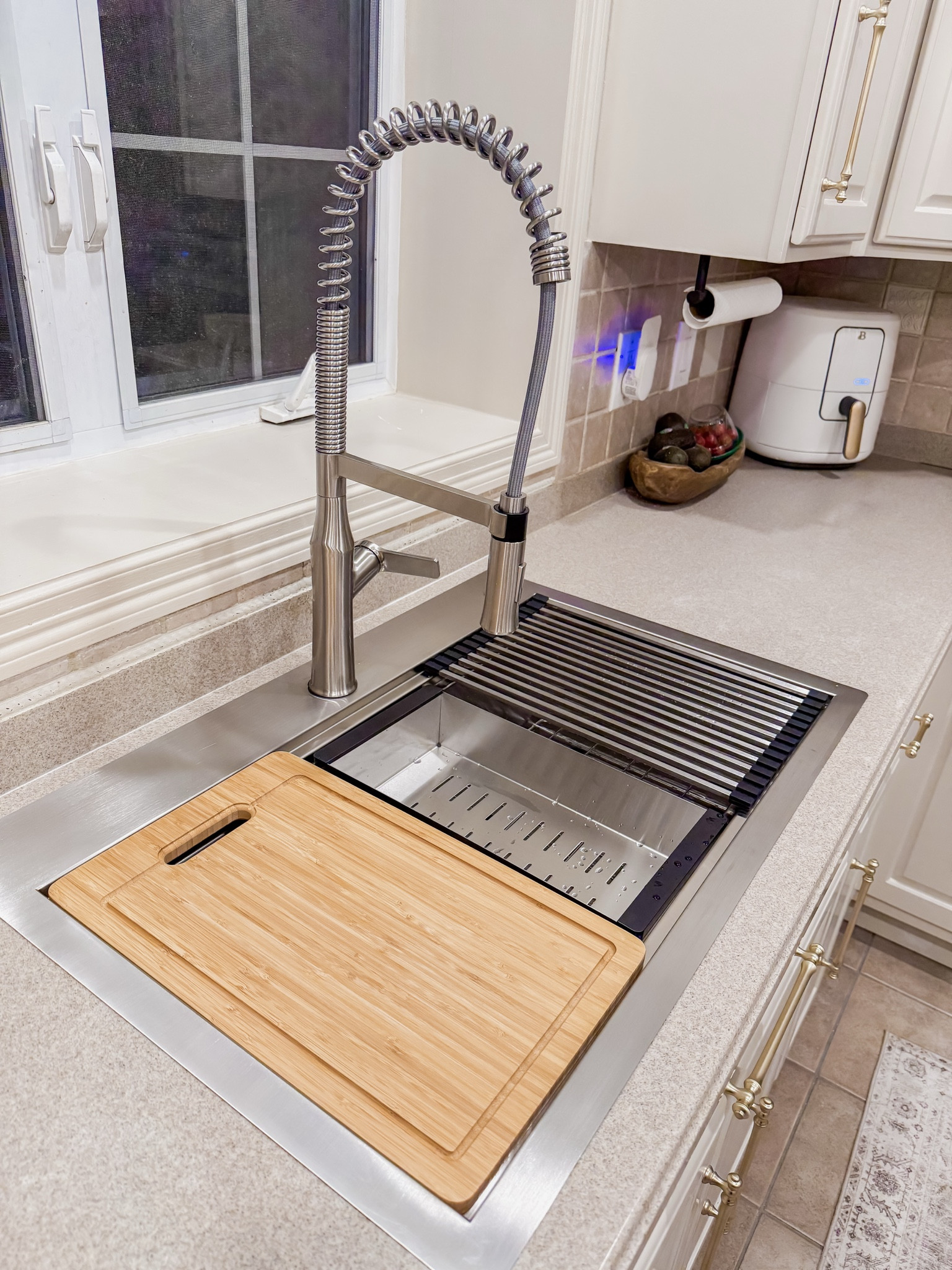 For my birthday I asked for… A NEW SINK! 🤣 seriously, I picked out this @allenandroth sink from @lowes this weekend and we installed it in one day! I loved how it came with 3 inserts AND the faucet! 

#LTKStyleTip #LTKFamily #LTKHome