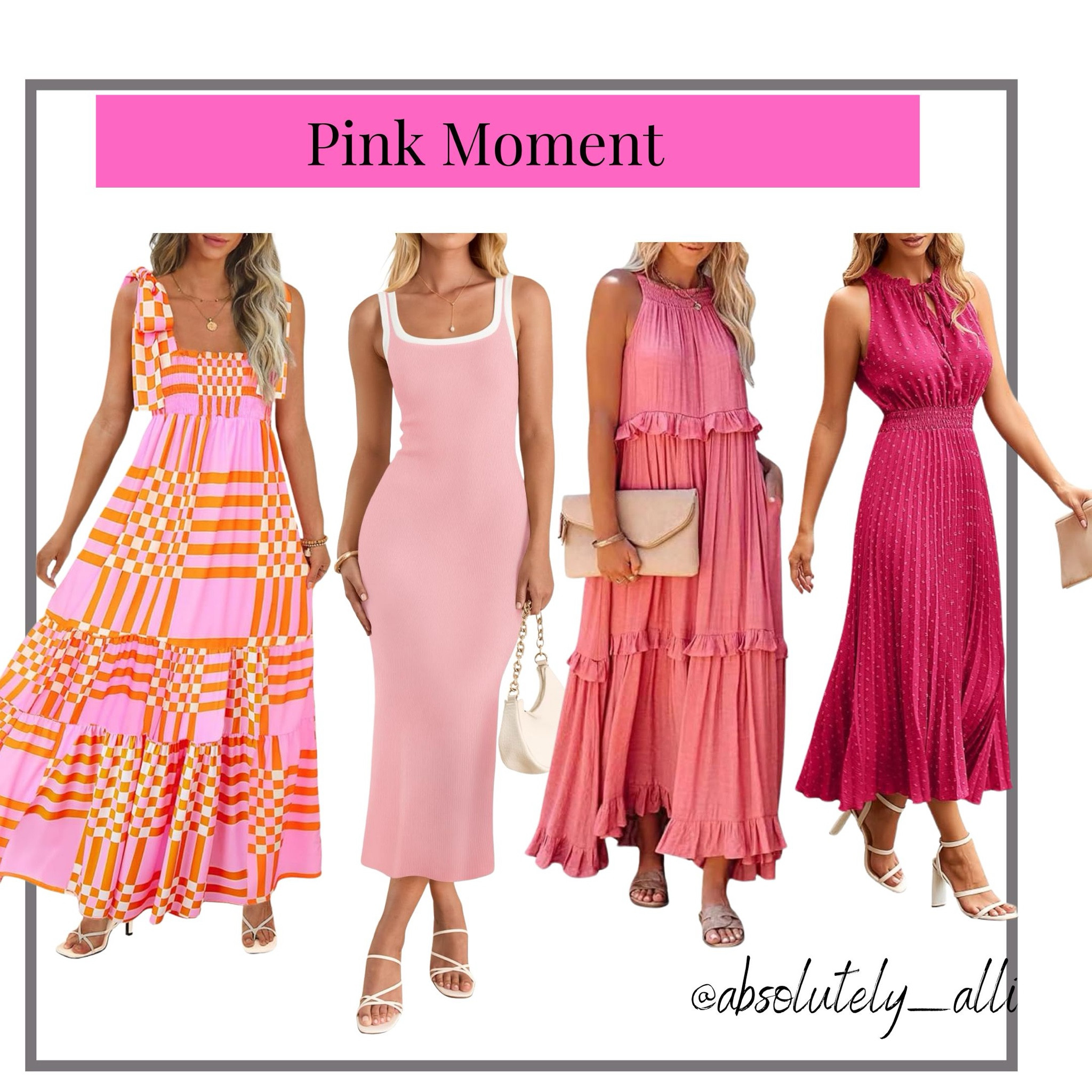 Pink dress | pink outfit | summer dress | maxi dress | vacation dress | date night dress | wedding guest dress 

#LTKFindsUnder50 #LTKSummerEdit #LTKOver40