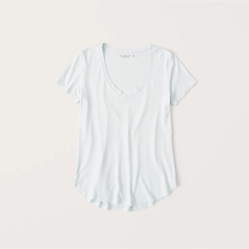 Drapey V-Neck Tee | Abercrombie & Fitch (US)