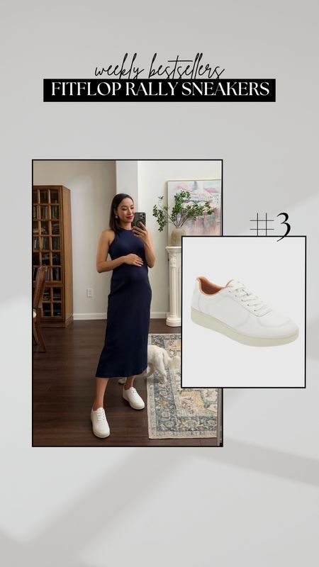 #3 bestseller - the FitFlop rally sneaker

• comfortable, great minimal sneaker (I wish I had brought these to japan) 
• comes with a contoured cushioned footbed with arch support + a removable insole 
• available in black as well 
• I found these tts 

#LTKShoeCrush