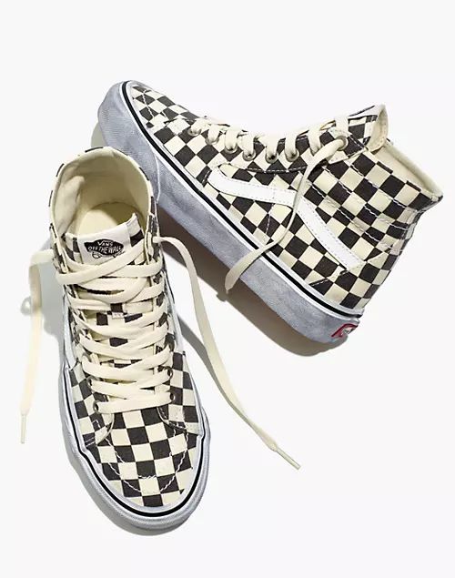 Vans® Unisex SK8-Hi Tapered High-Top Sneakers in Checkerboard Leather | Madewell