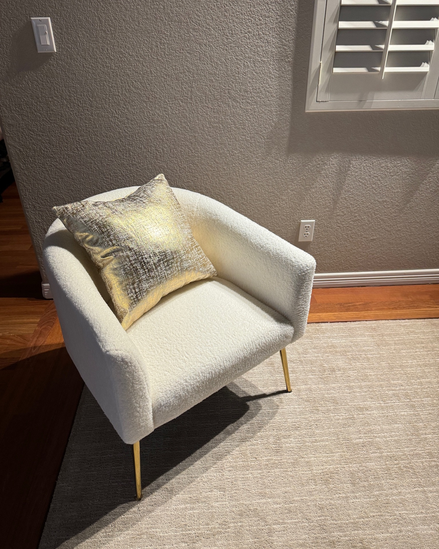 Chynia Upholstered Barrel Chair love the texture, super comfy and has been a fantastic addition to this room! 

#LTKHome