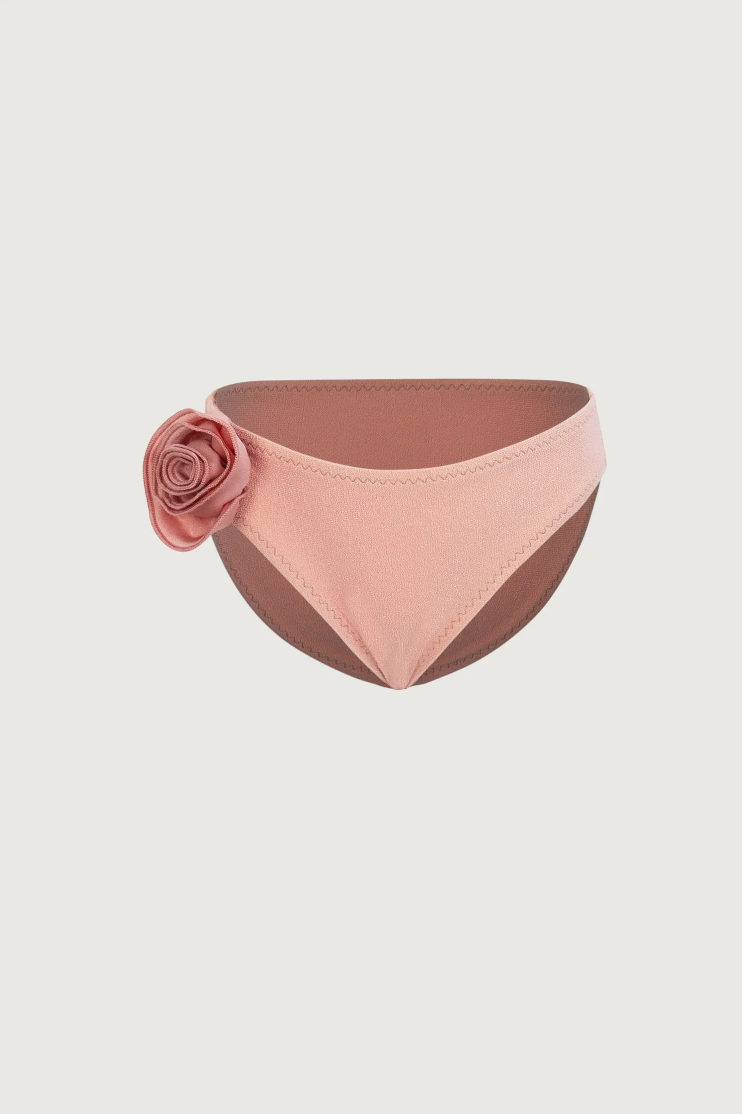 rose brief bottom (faux suede blush/blush) | SAME