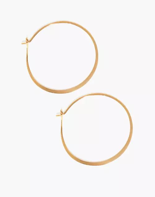 Melissa Joy Manning® 14k Gold 1.5" Round Hoop Earrings | Madewell