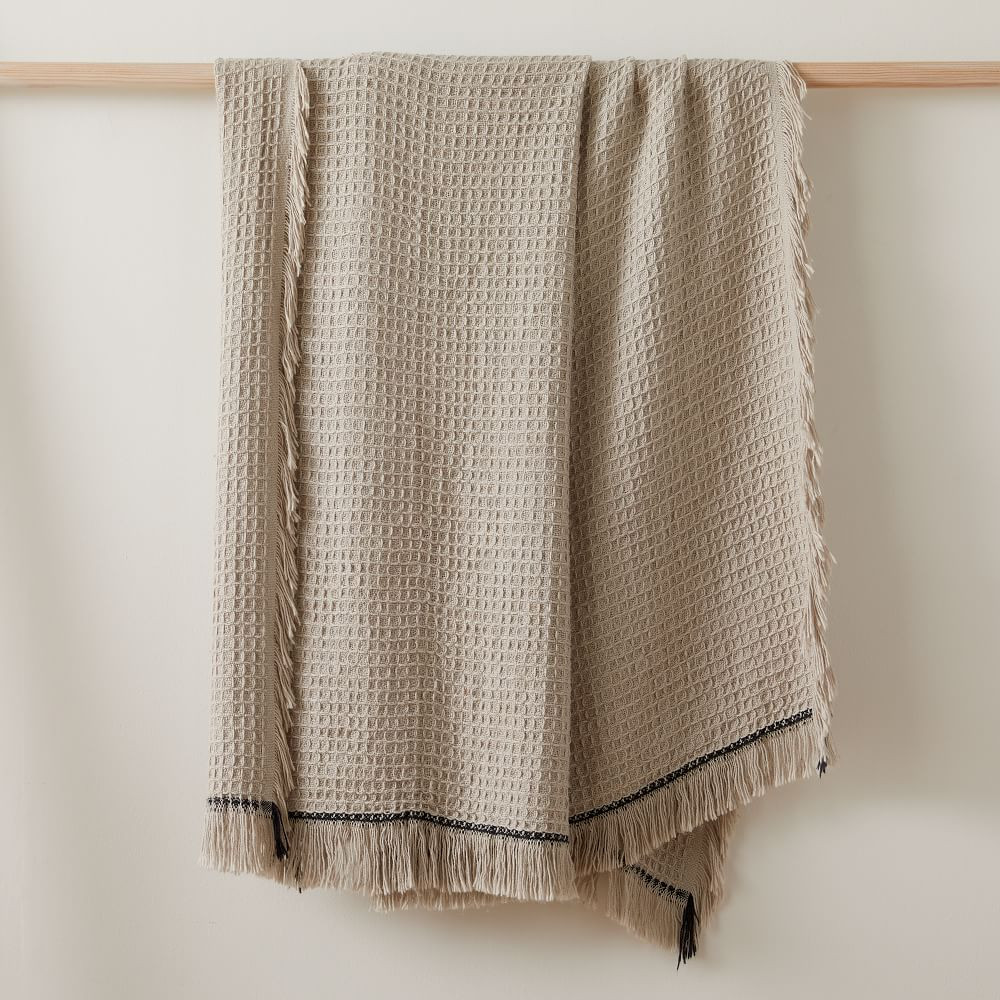 Cotton Waffle Throw | West Elm (US)