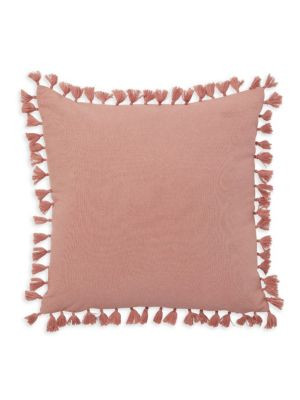 Roselli Jaipur Canvas Rou Tassel Square Throw Pillow on SALE | Saks OFF 5TH | Saks Fifth Avenue OFF 5TH
