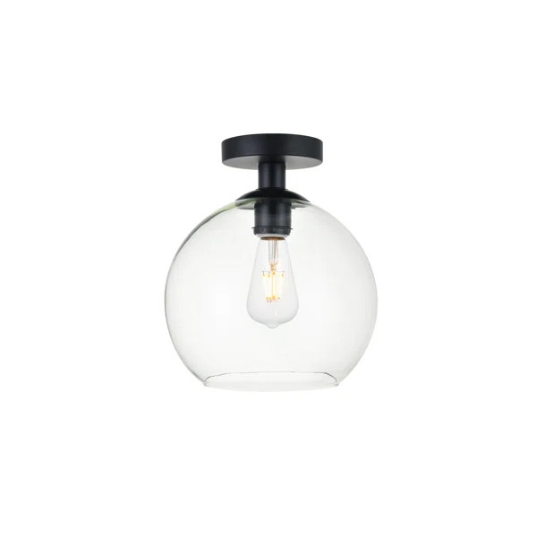 Effie 1-Light Simple Globe Semi Flush Mount | Wayfair North America