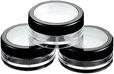 6 Pcs 10g 10ml Empty Plastic Clear Makeup Jar Cosmetic Cream Face Powder Blusher Foundation Conta... | Amazon (US)