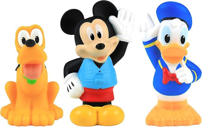 Disney Junior Mickey Mouse Bath Toy Set, Includes Mickey Mouse, Donald Duck, and Pluto Water Toys... | Amazon (US)