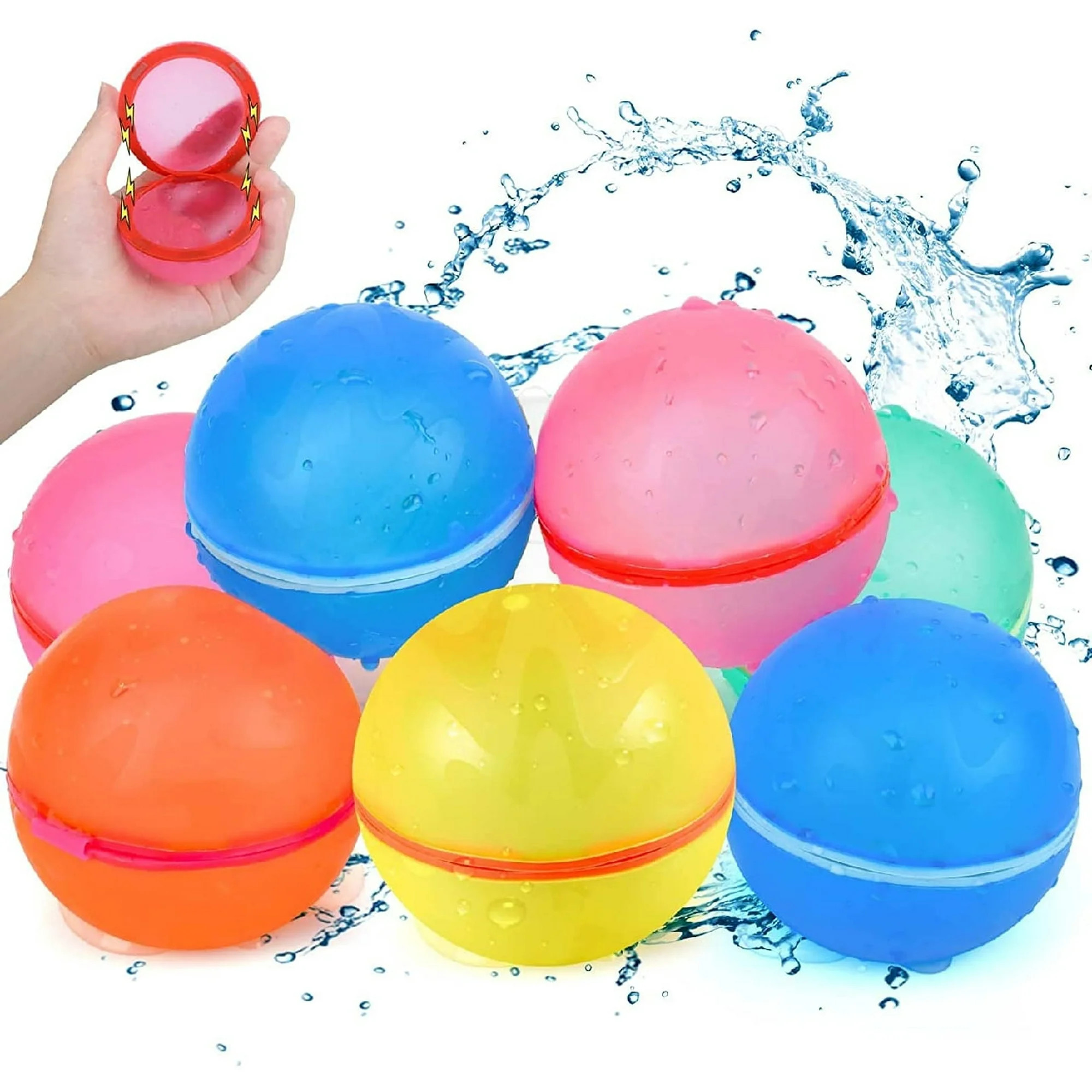 18 pcsk Water Games Reusable Water Balloons Pool Toys for Kids ages 3 and Up, Pool, Outdoor Water... | Walmart (US)