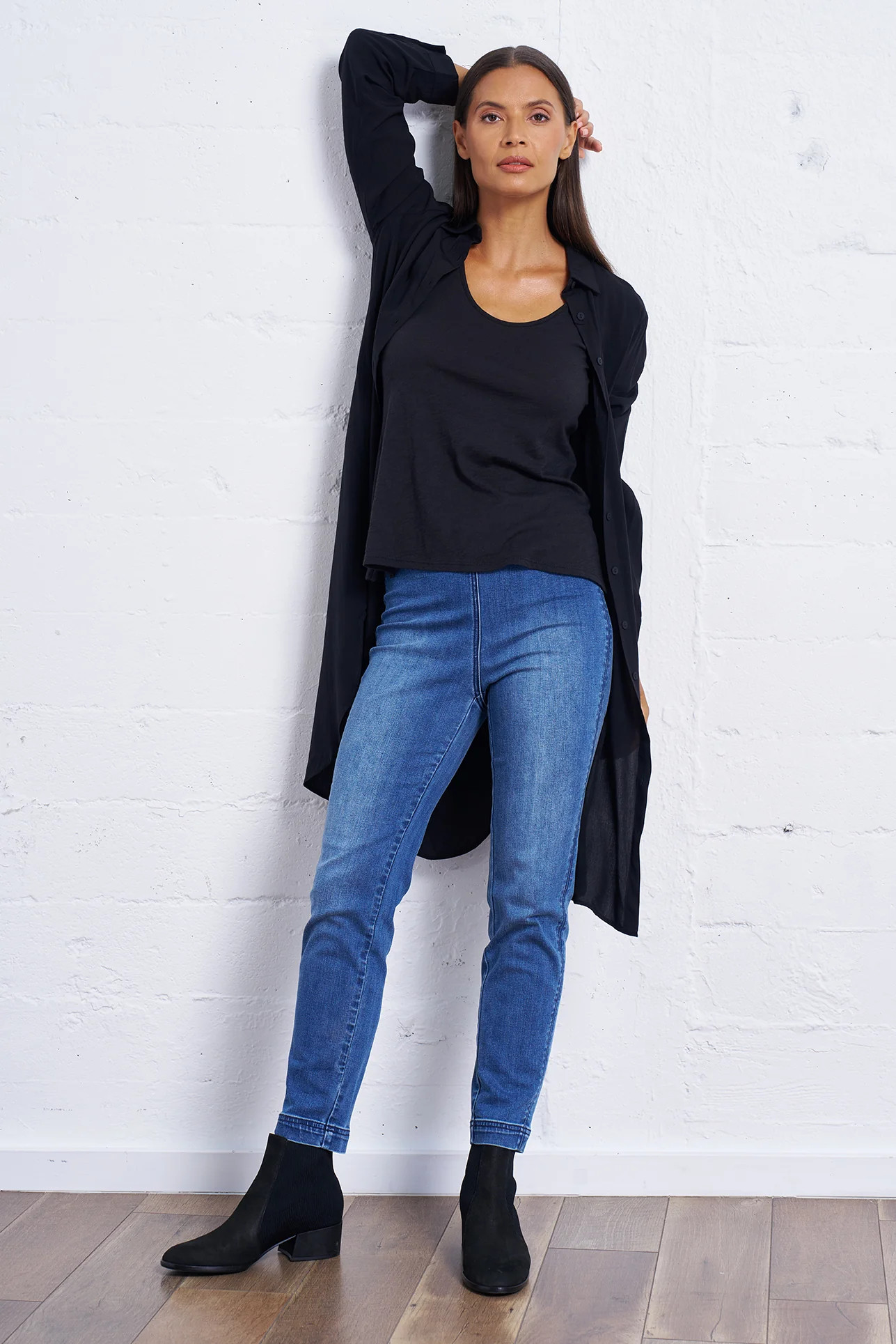 Stretch Denim Slim Jean | Women's Jeans | Franne Golde | Franne Golde