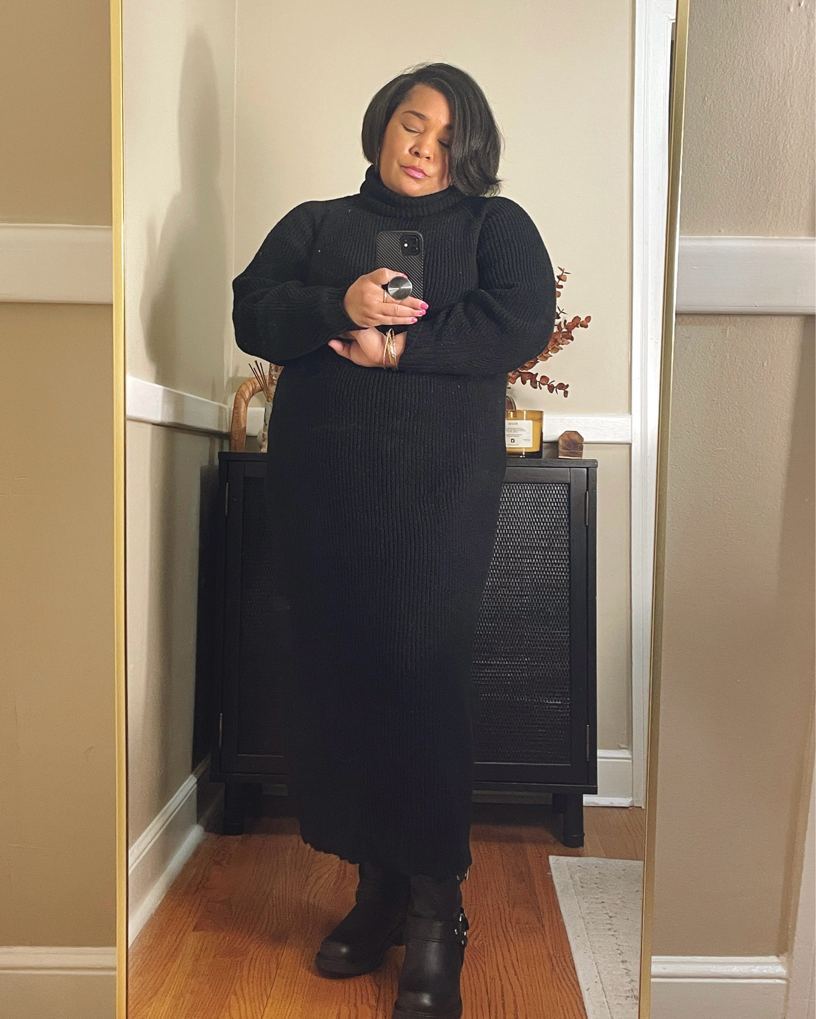#allblackoutfits #sweaterdresses 

#LTKStyleTip #LTKMidsize #LTKFindsUnder50