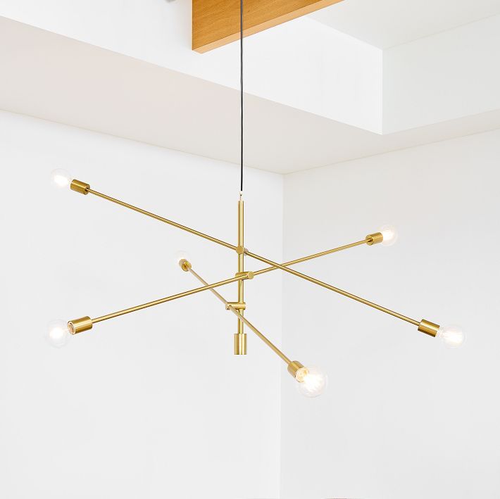 Mobile Chandelier (55") - Antique Brass | West Elm (US)