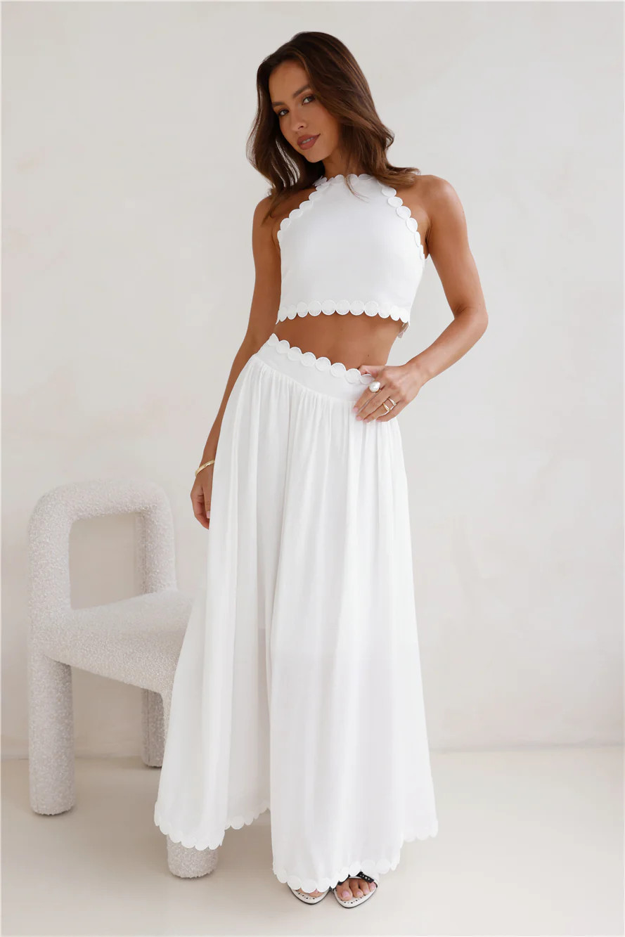 Linked Together Crop Top White | Hello Molly (US)