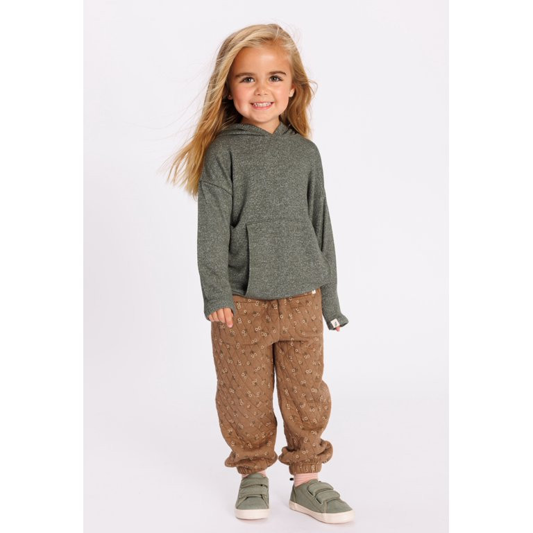 easy-peasy Toddler Girl Long Sleeve Hacci Hoodie, Sizes 12 Months-5T | Walmart (US)