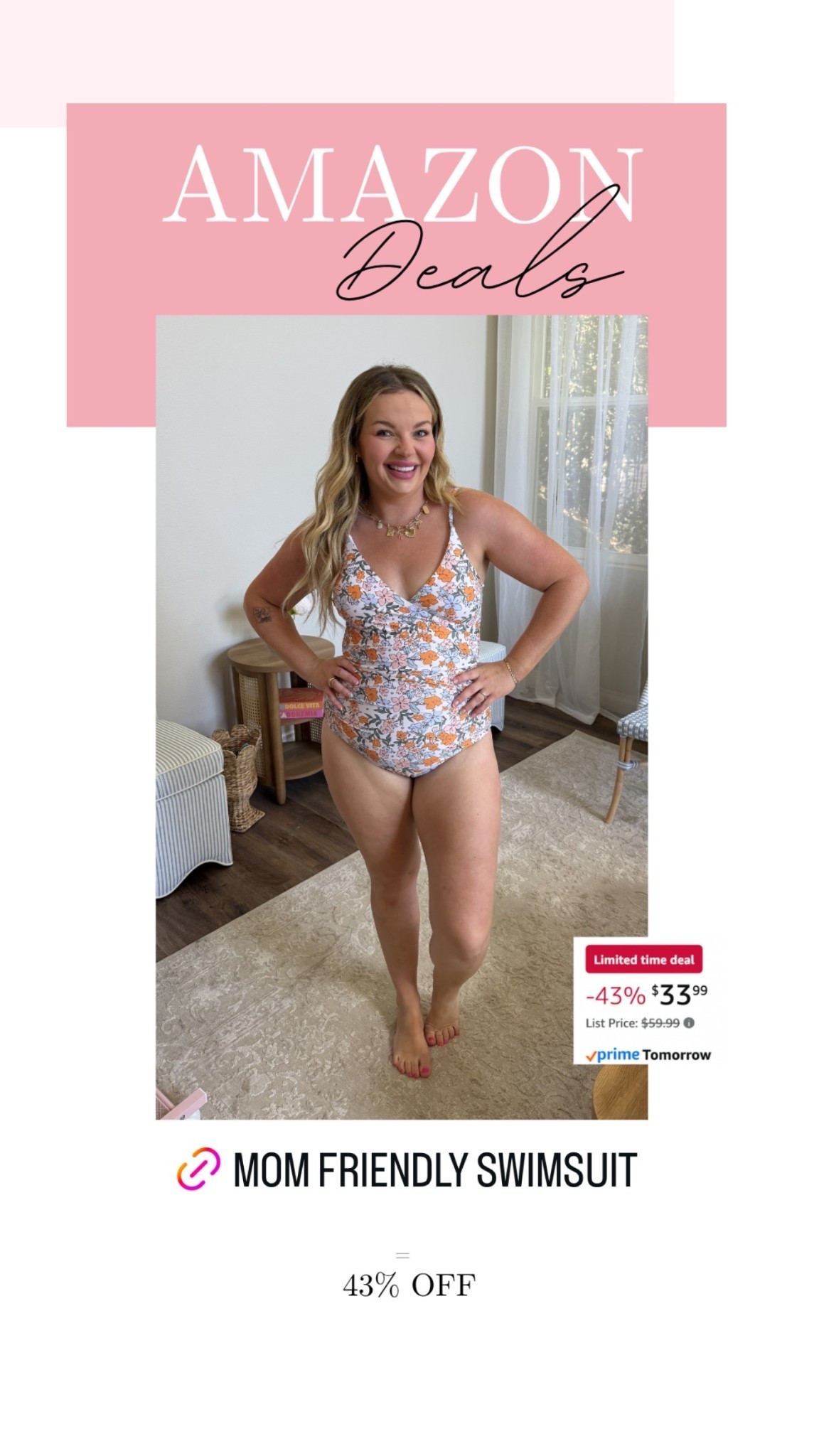 My mom friendly one piece swimsuit is in deal!! Comes in several colts and prints!

#LTKMidsize #LTKSaleAlert #LTKSwim