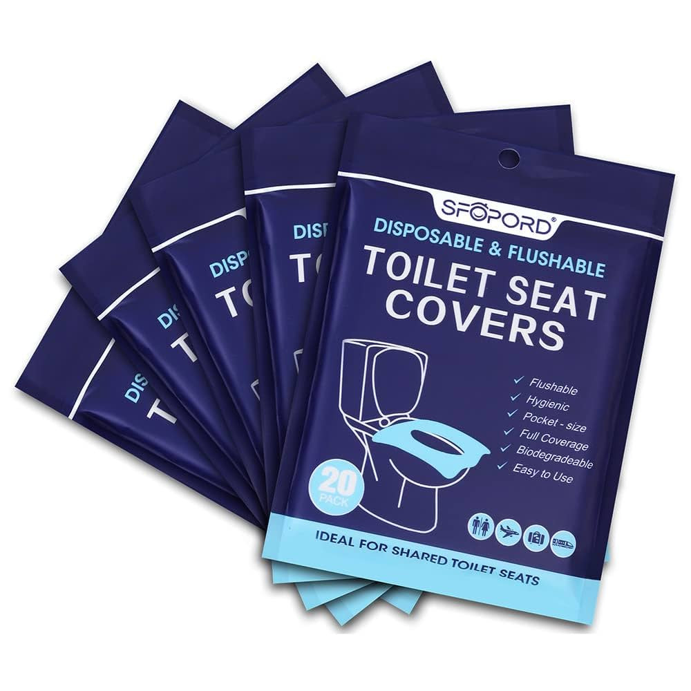 XL 100PCS Toilet Seat Covers Disposable - Flushable Paper Toilet Seat Cover is Travel Accessories... | Amazon (US)