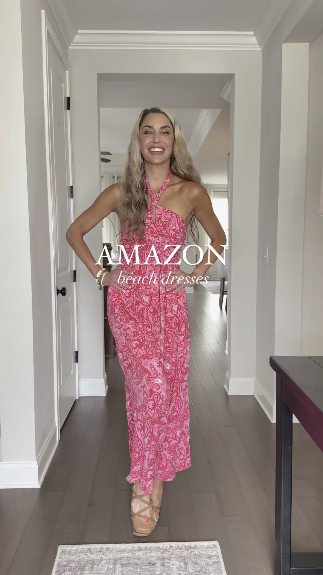 Gorge little beach dresses ☀️🌴 wearing size small, 6 ft tall 

•
•
•
Amazon beach dresses, summer dresses, maxi vacation outfit, pink maxi dress, resort wear 


#LTKStyleTip #LTKParties