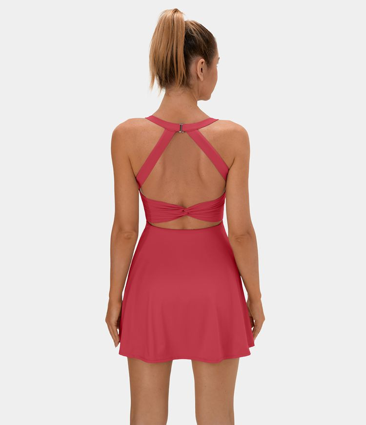 Backless Crisscross Active Dress | HALARA