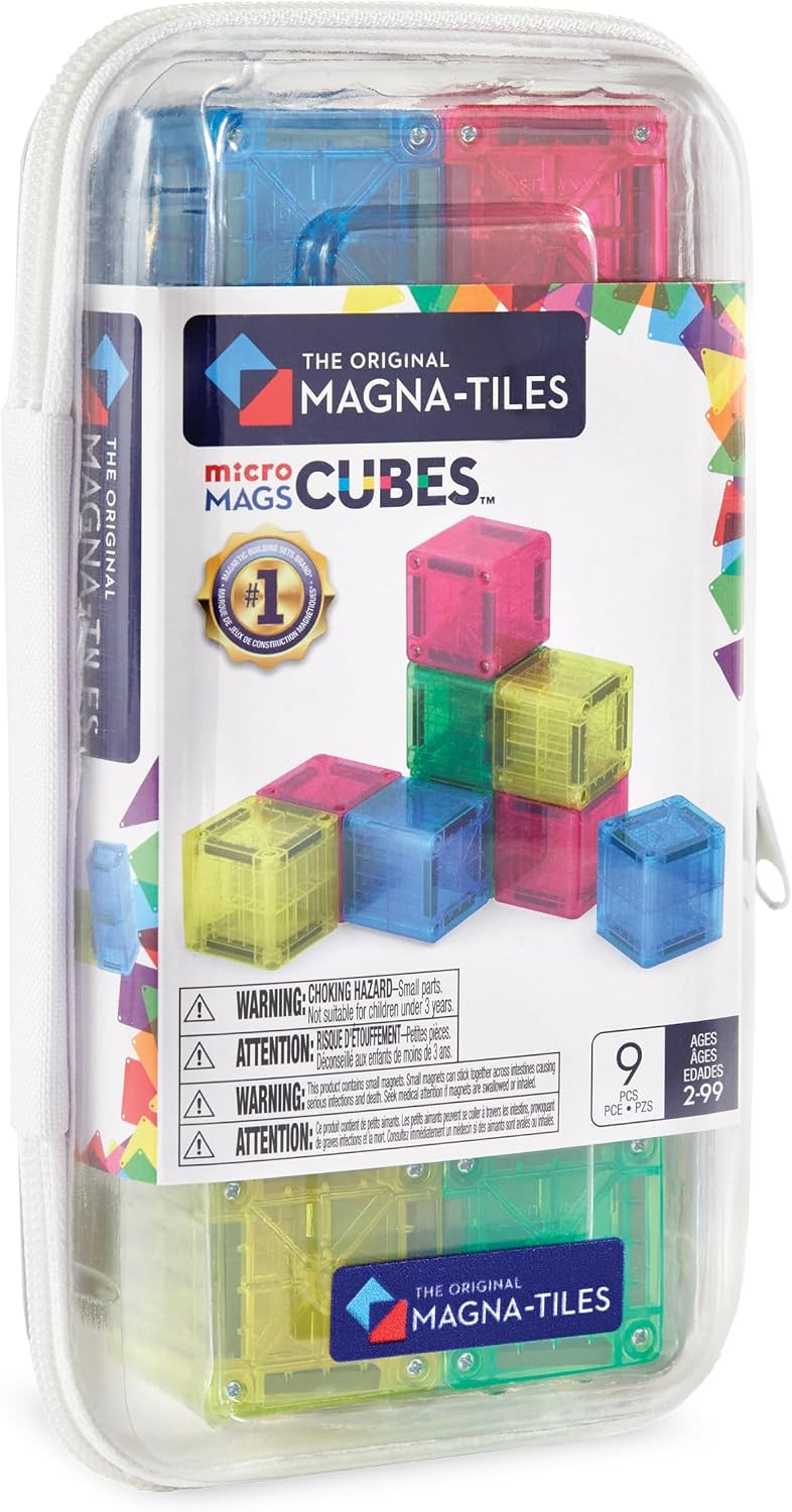 MAGNA-TILES microMAGS Cubes 9-Piece Magnetic Construction Set, The Original Magnetic Building Brand | Amazon (US)