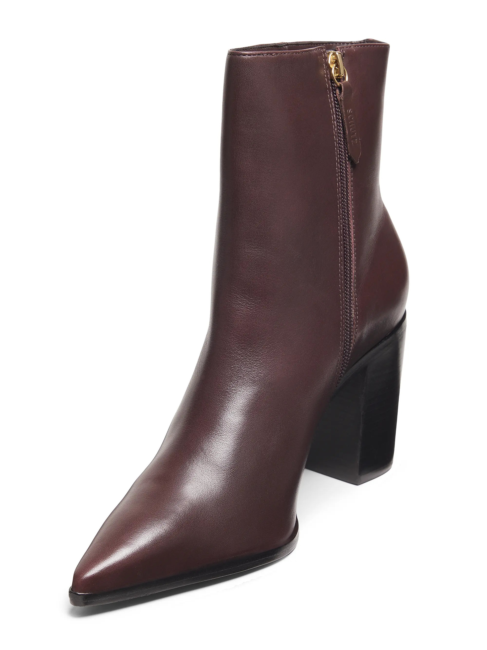 Mikki 90MM Leather Block Heel Booties | Saks Fifth Avenue