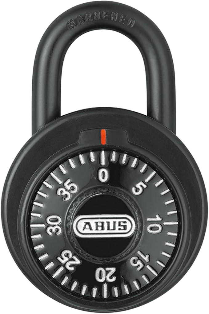 ABUS 78/50 KC 2-Inch Locker Dial Combination Padlock, Black | Amazon (US)