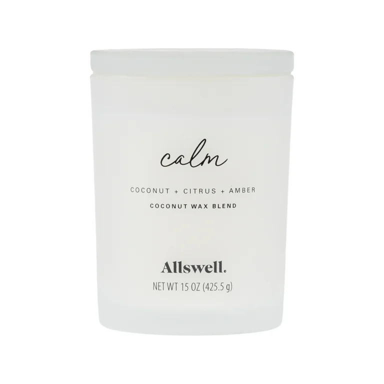 Allswell 15oz Scented 2-Wick Spa Candle - Calm (Coconut + Citrus + Amber) | Walmart (US)