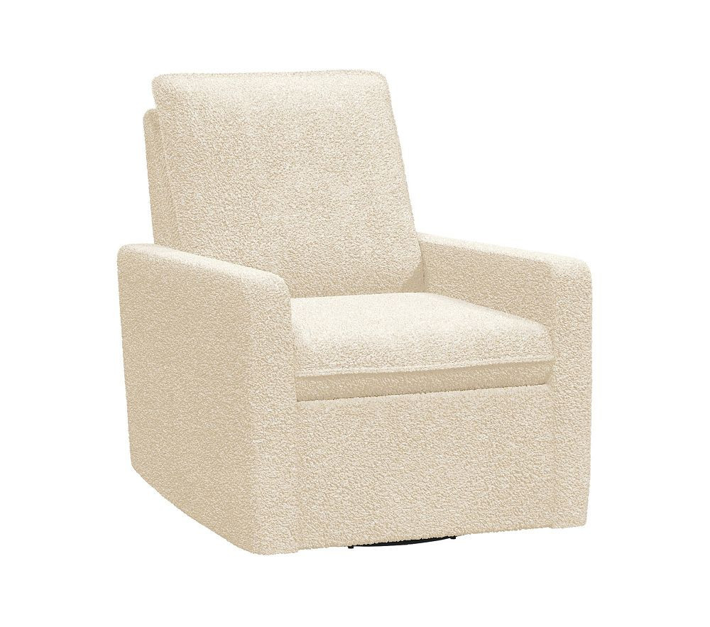 Paxton Glider Teddy Faux Fur Oat | Pottery Barn Kids