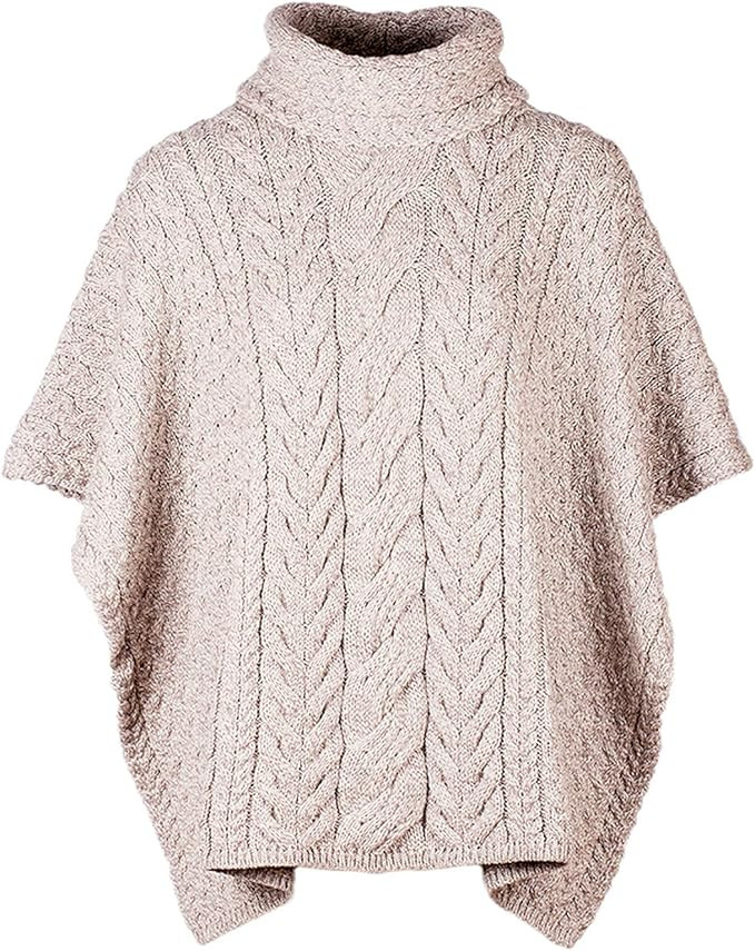 Supersoft Merino Wool Poncho with Cowl Neck | Amazon (US)
