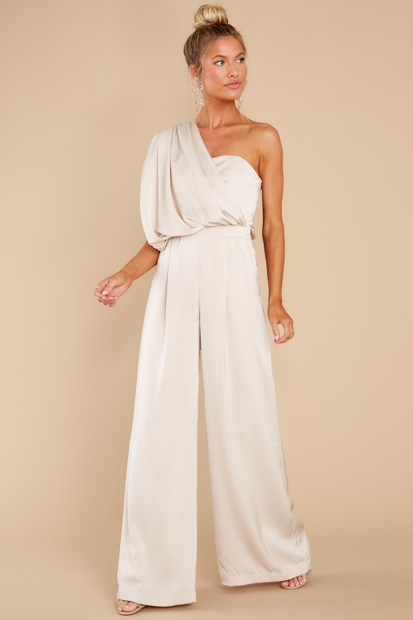 Essential Elegance Beige Jumpsuit | Red Dress 