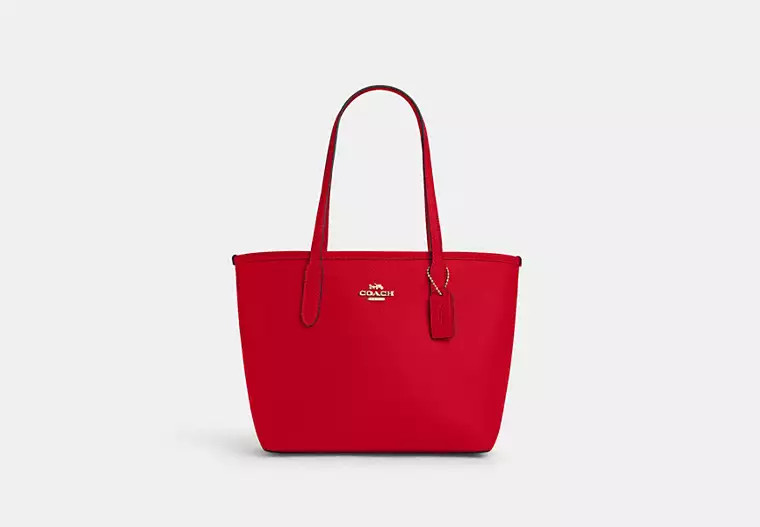 Coach Outlet Small City Tote Bag - Red | Coach Outlet US