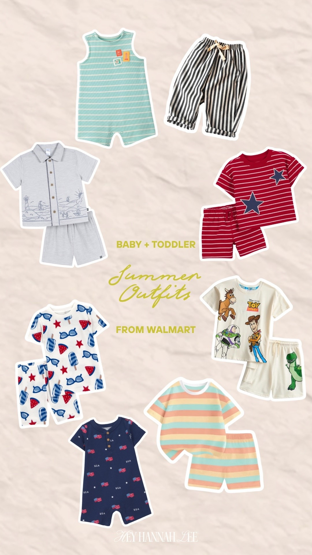 Summer outfits for toddler boys from Walmart! 
toy story 5, fourth of july, matching sets, july4, patriotic outfits, baby boy, summer

#LTKootd #LTKKids #LTKBaby